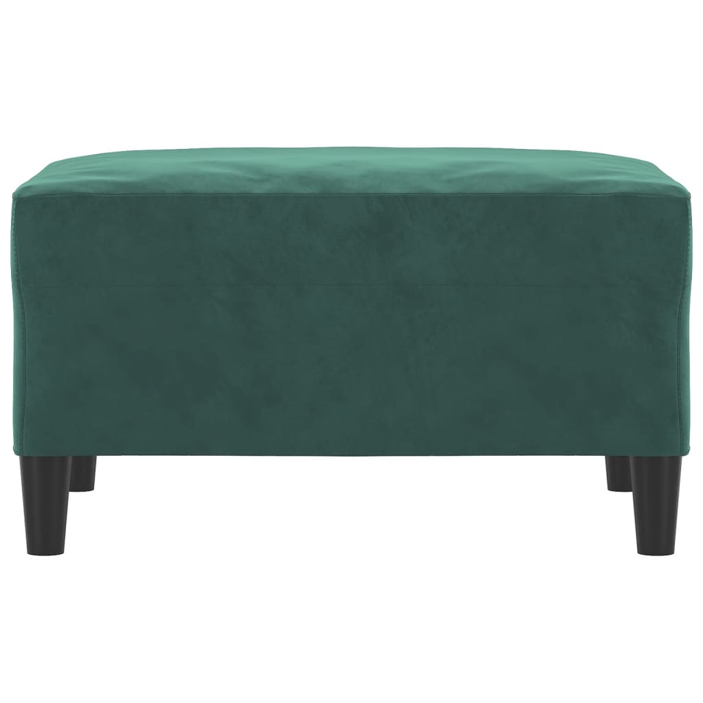 Footstool dark green 70x55x41 cm velvet