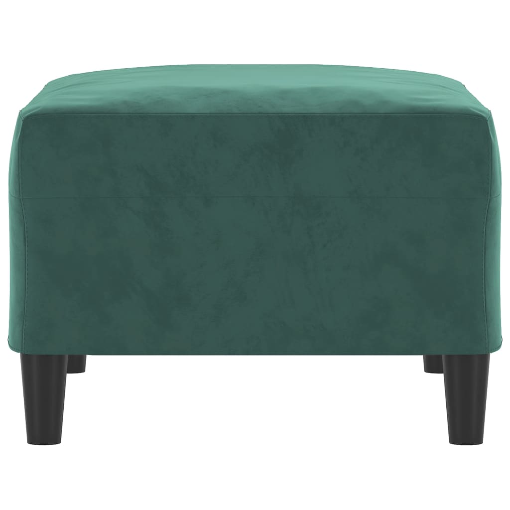 Footstool dark green 70x55x41 cm velvet