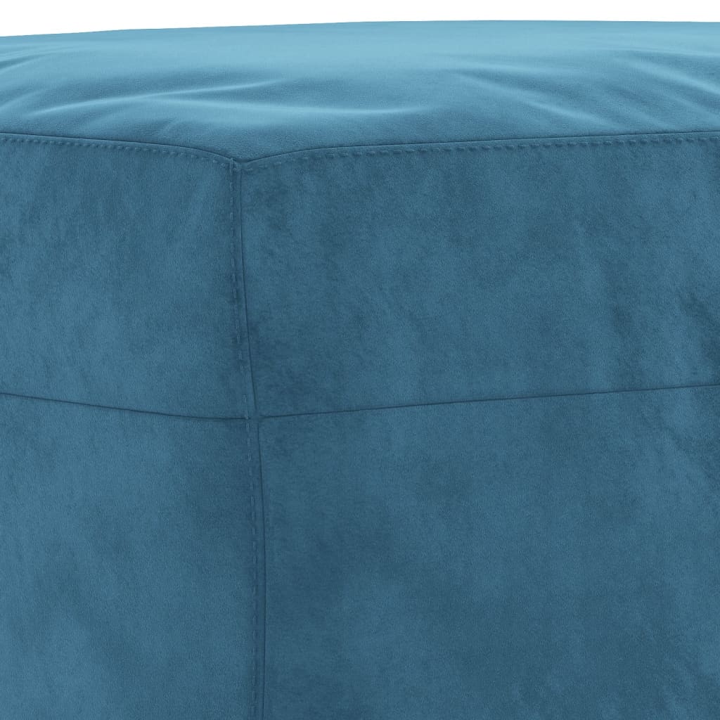 Fußhocker Blau 70x55x41 cm Samt