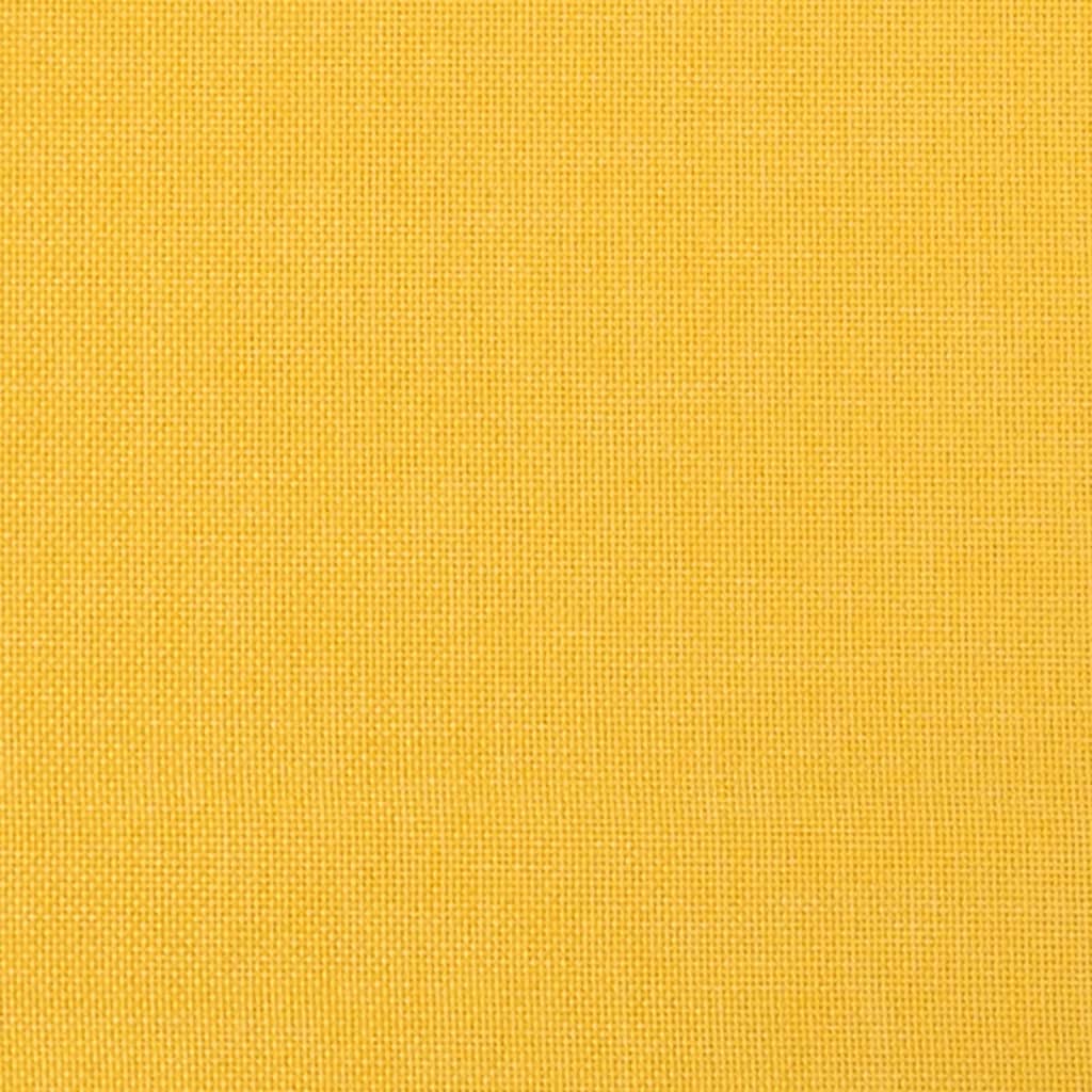 Bench light yellow 70x35x41 cm fabric