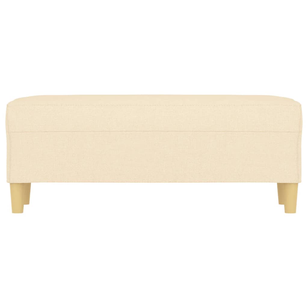 Sitzbank Creme 100x35x41 cm Stoff