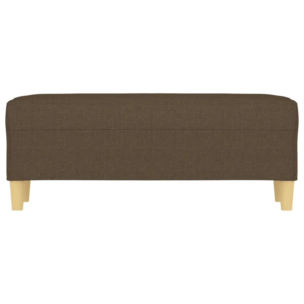 Bench brown 100x35x41 cm fabric