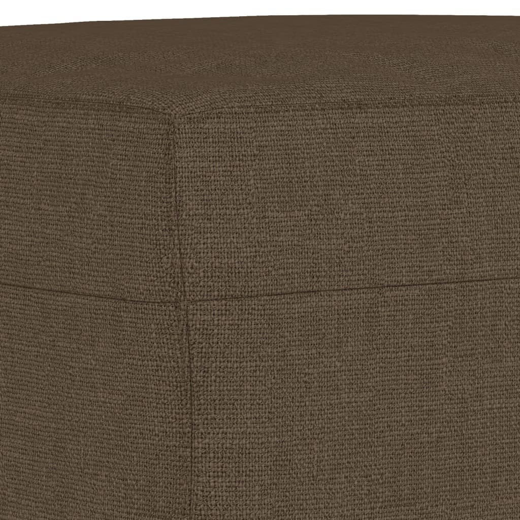 Bench brown 100x35x41 cm fabric