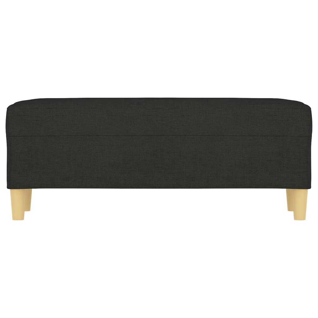 Sitzbank Schwarz 100x35x41 cm Stoff