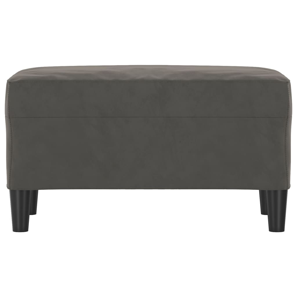Sitzbank Dunkelgrau 70x35x41 cm Samt