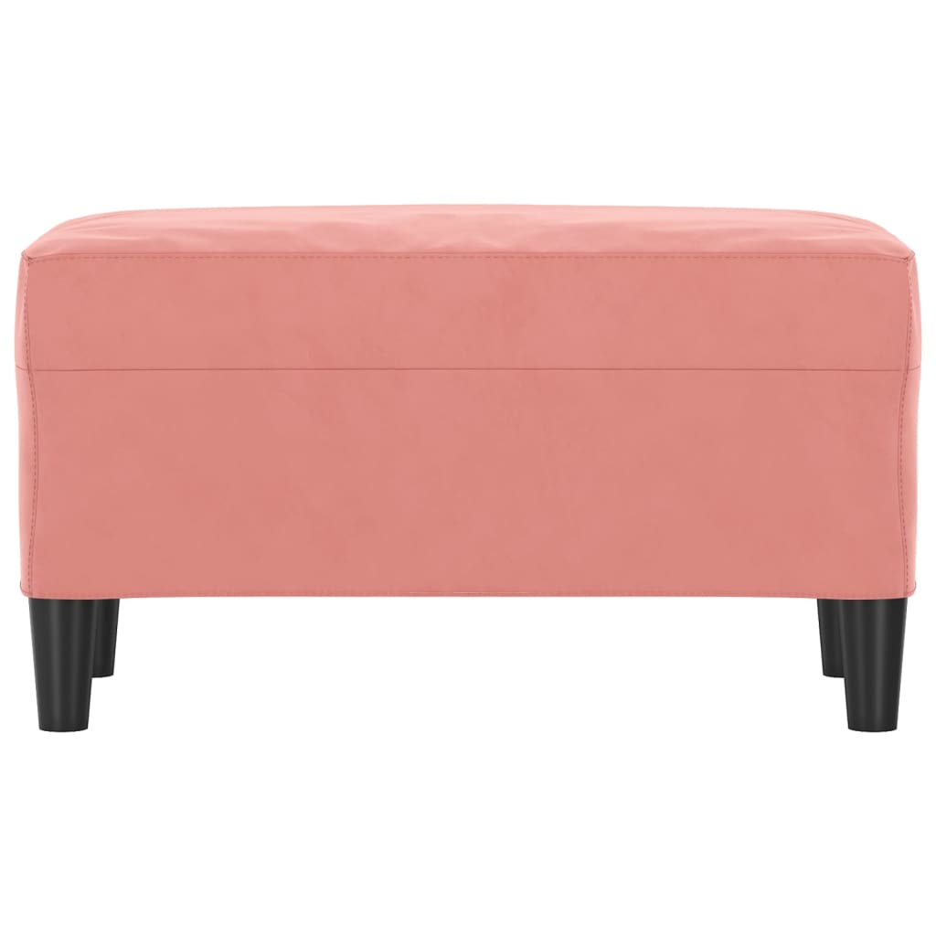 Pink velvet bench 70x35x41 cm