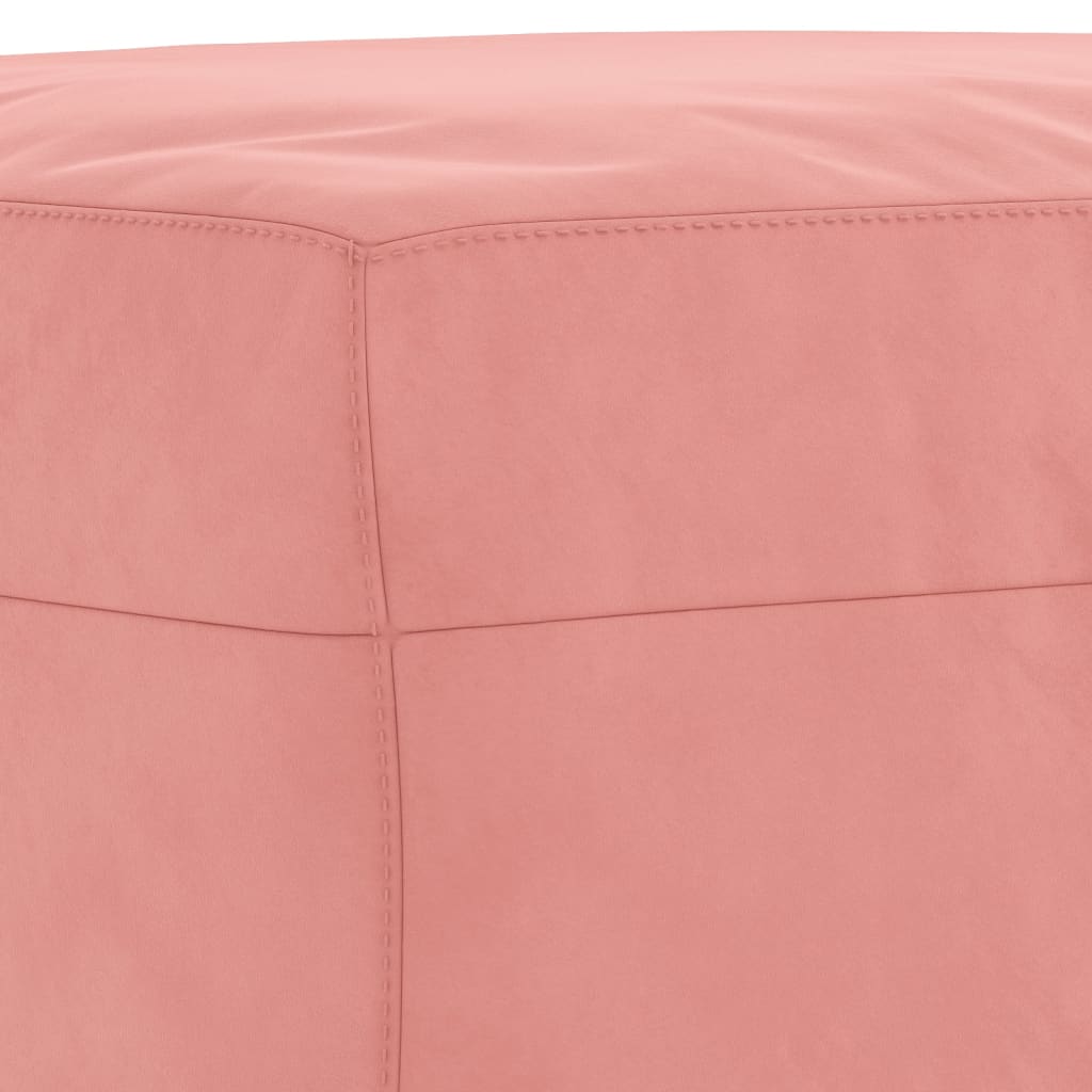 Pink velvet bench 70x35x41 cm