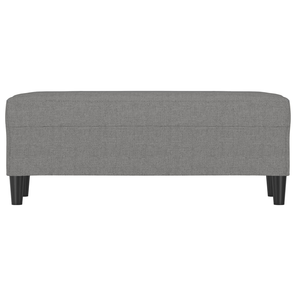 Bench dark grey 100x35x41 cm fabric