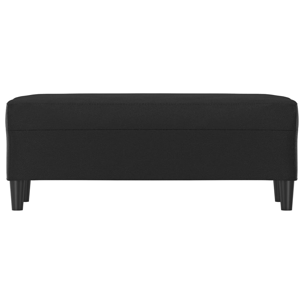 Sitzbank Schwarz 100x35x41 cm Kunstleder