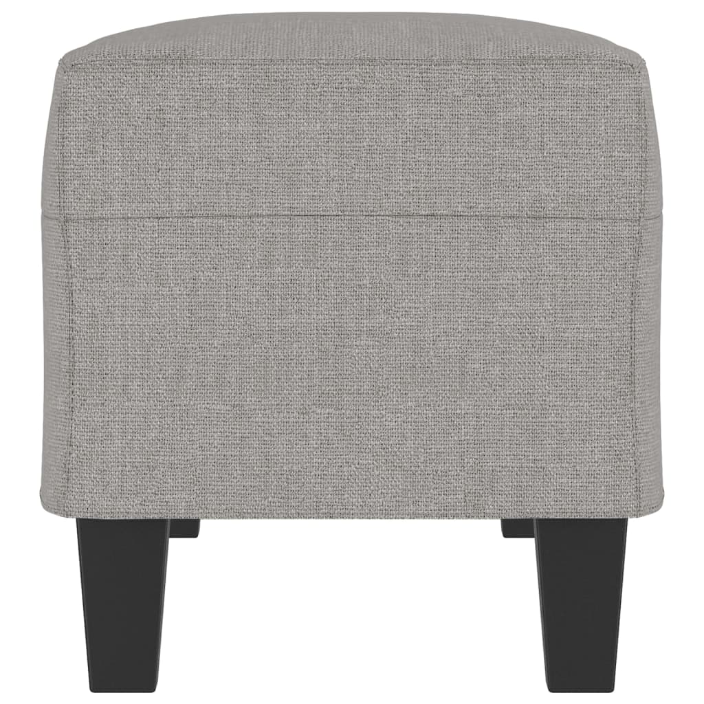 Bench light grey 100x35x41 cm fabric