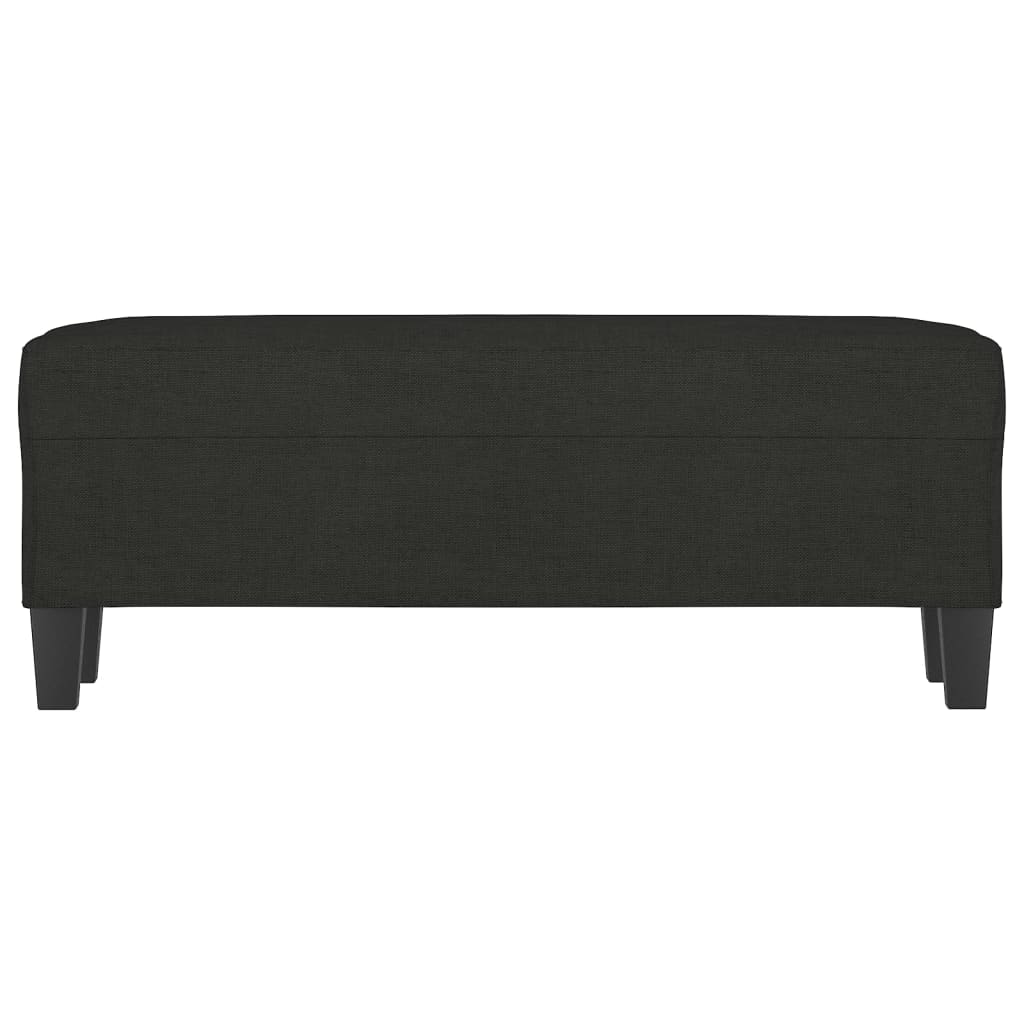 Bench Black 100x35x41 cm fabric