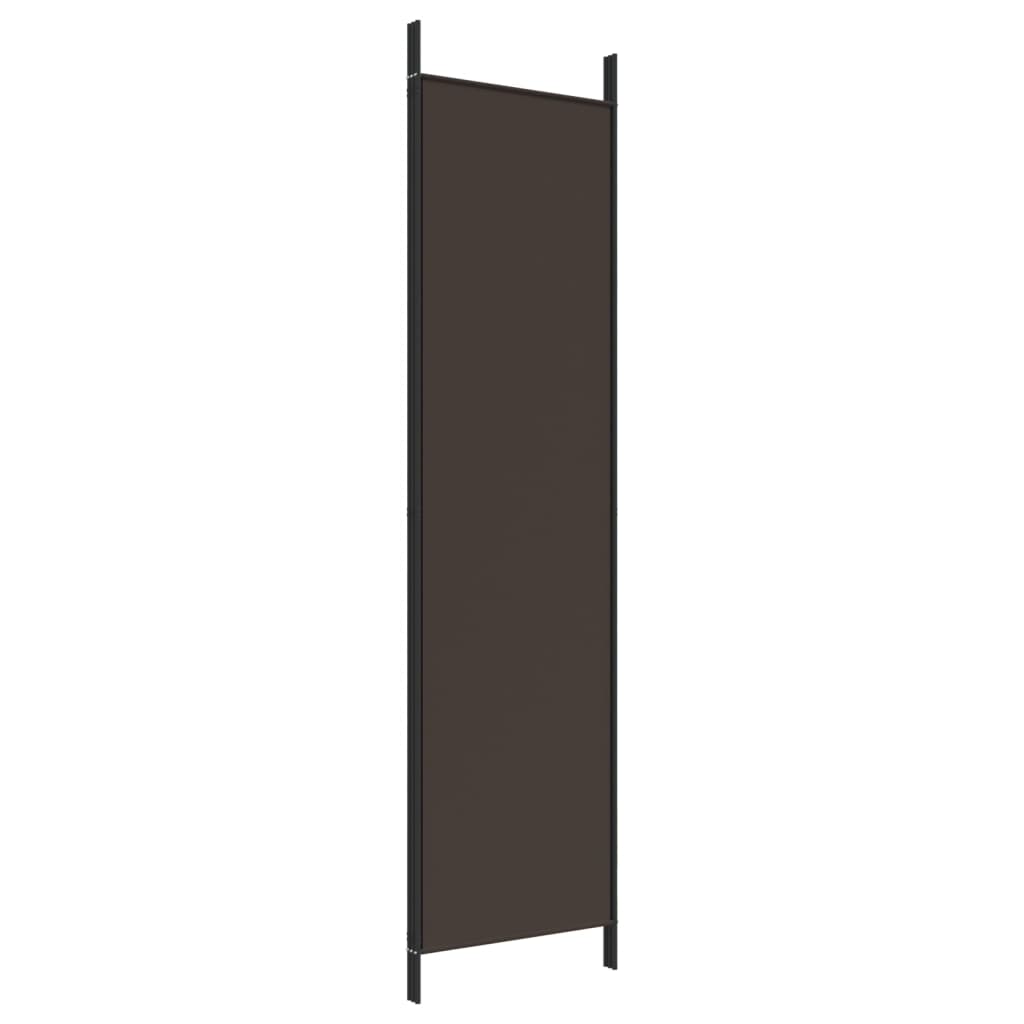 3-tlg. Paravent Braun 150x200 cm Stoff