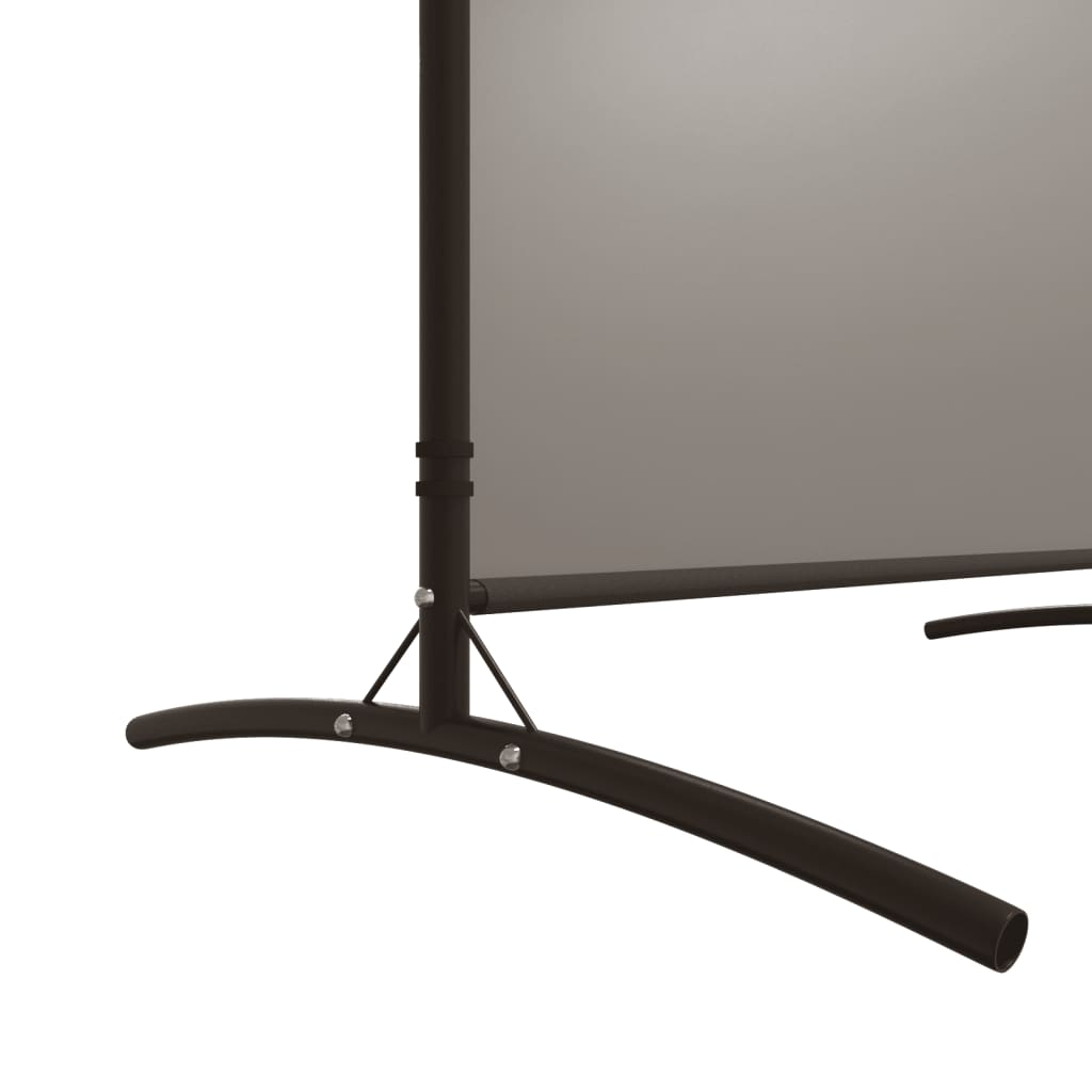 2-tlg. Paravent Anthrazit 348x180 cm Stoff