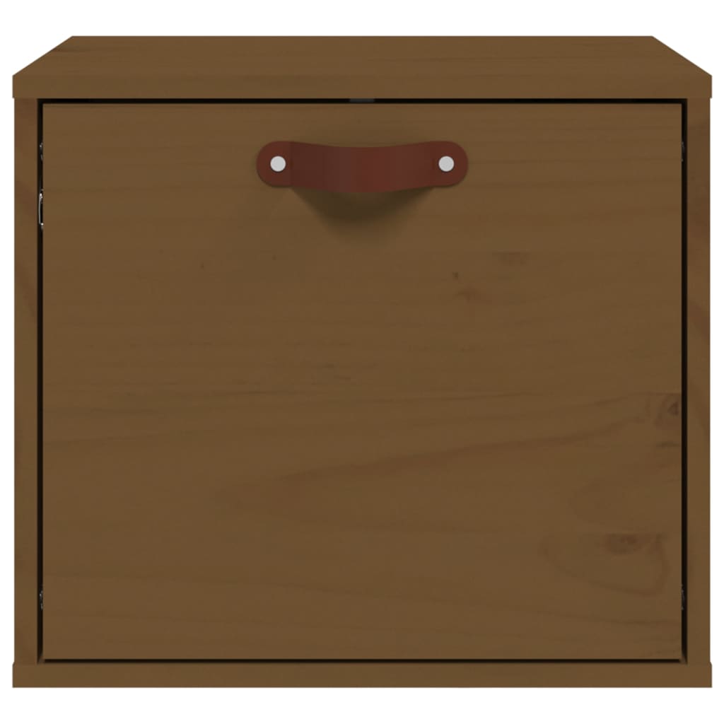 Wall Cabinet Honey Brown 40x30x35 cm Solid Pine