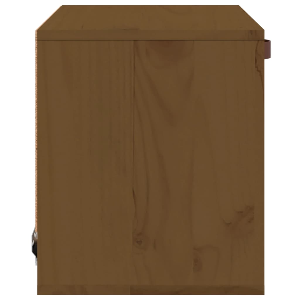Wall Cabinet Honey Brown 40x30x35 cm Solid Pine
