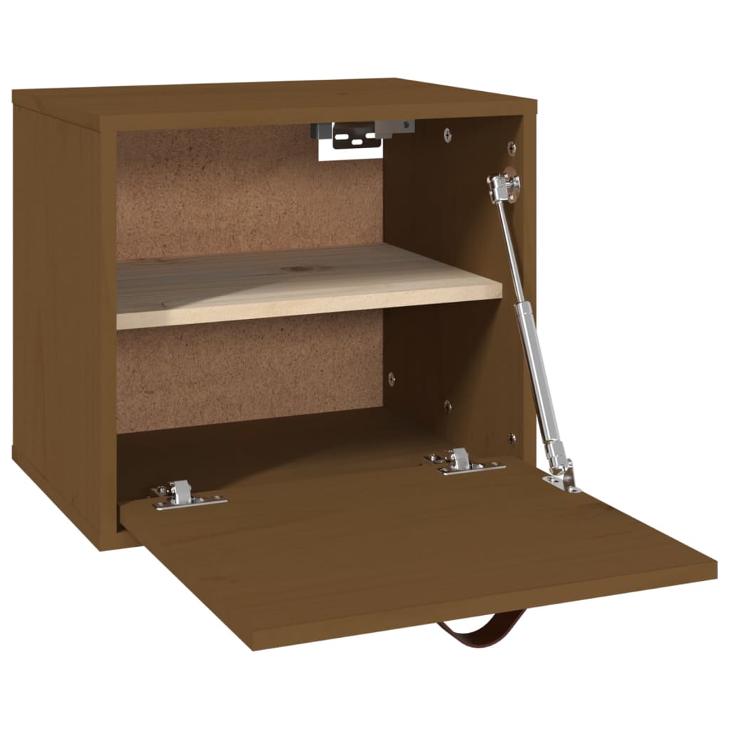 Wall Cabinet Honey Brown 40x30x35 cm Solid Pine