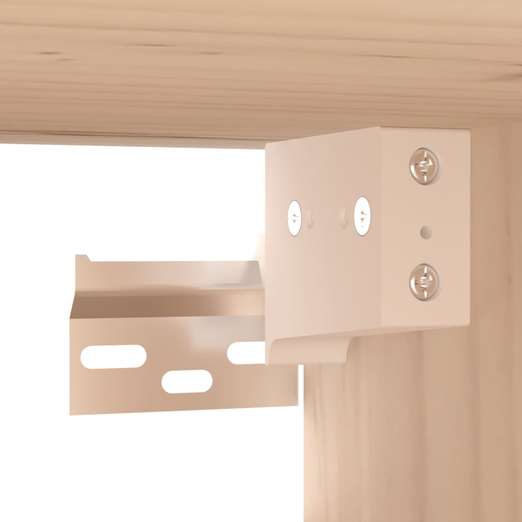 Wall cabinets 2 pcs. 60x30x30 cm solid pine