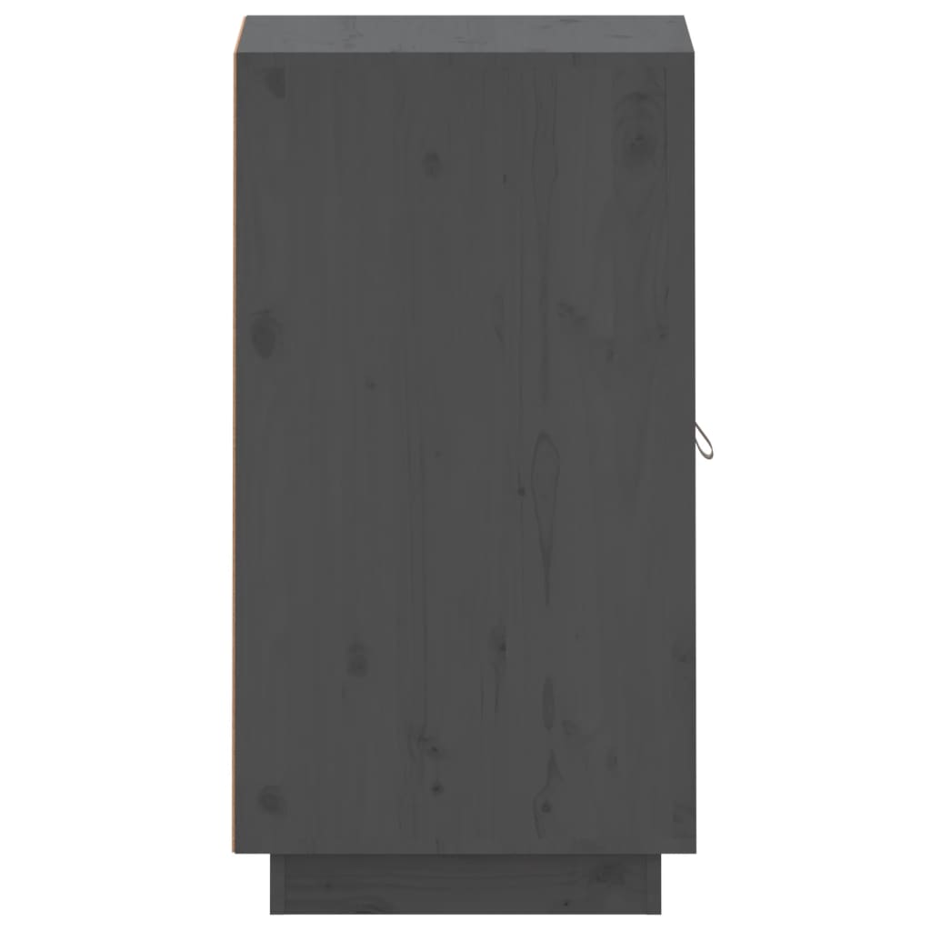 Sideboard Grau 34x40x75 cm Massivholz Kiefer