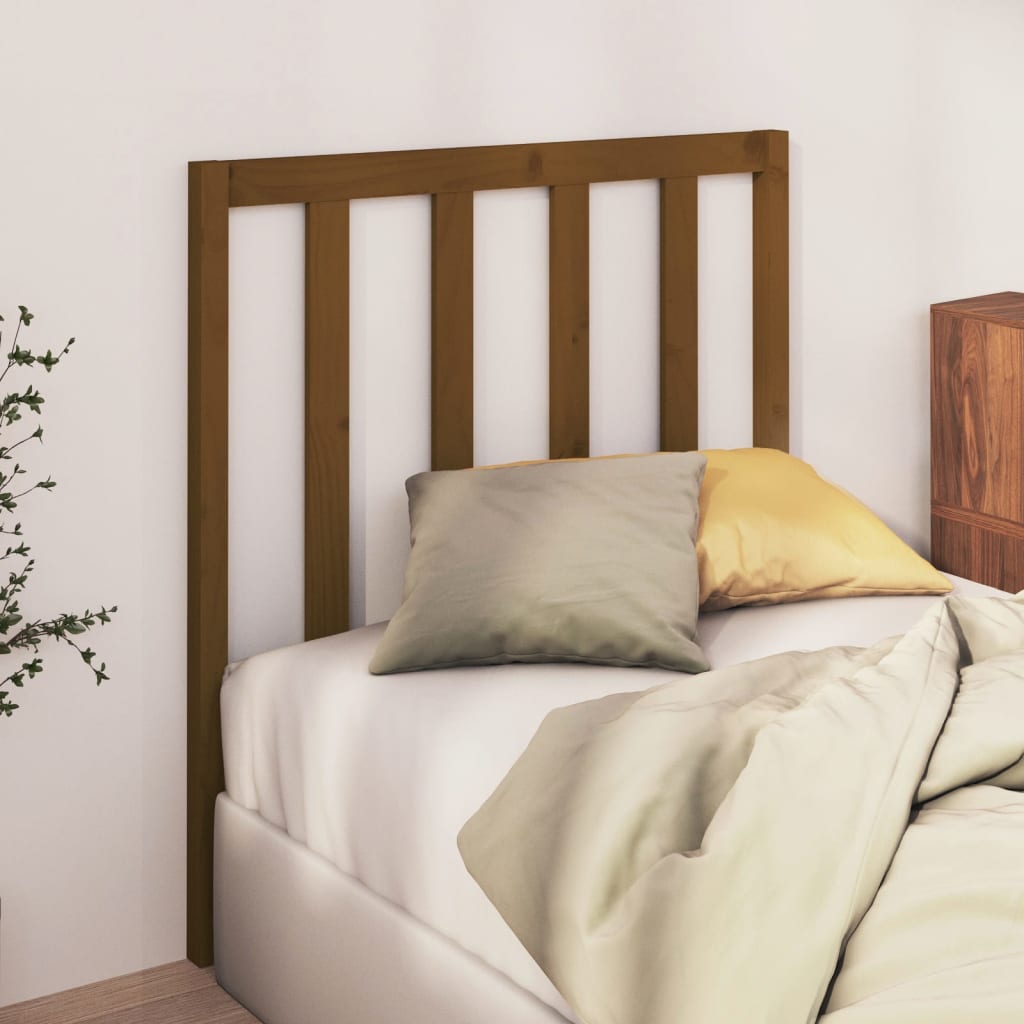 Headboard Honey Brown 95x4x100 cm Solid Pine