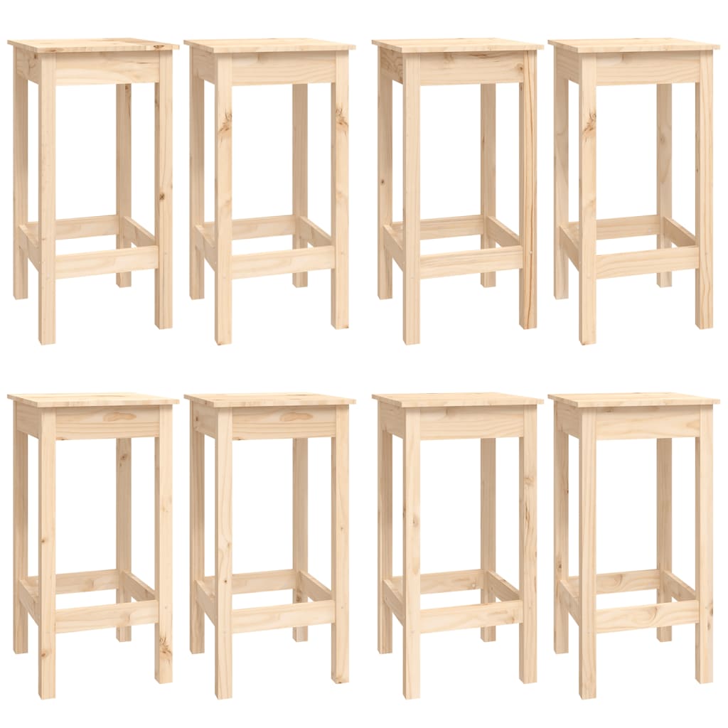 9-tlg. Bar-Set Massivholz Kiefer