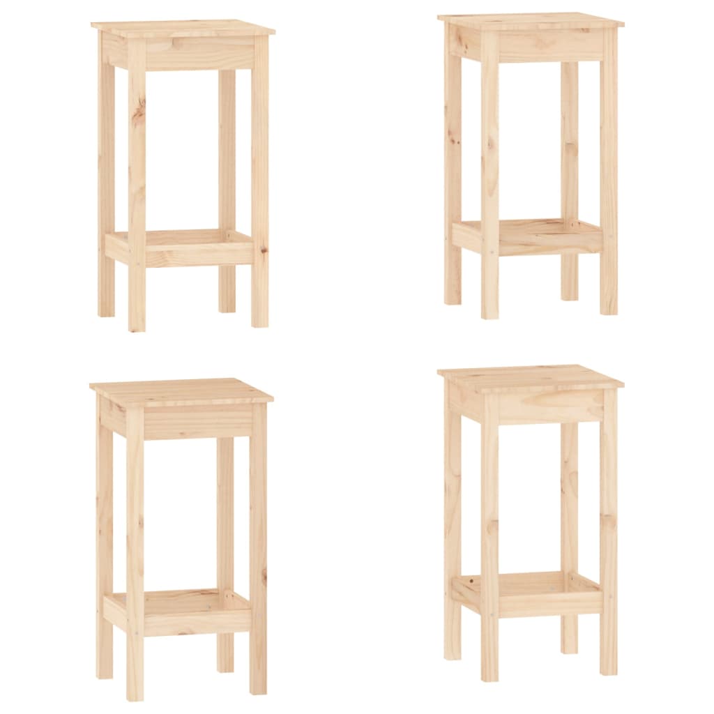 5-tlg. Bar-Set Massivholz Kiefer