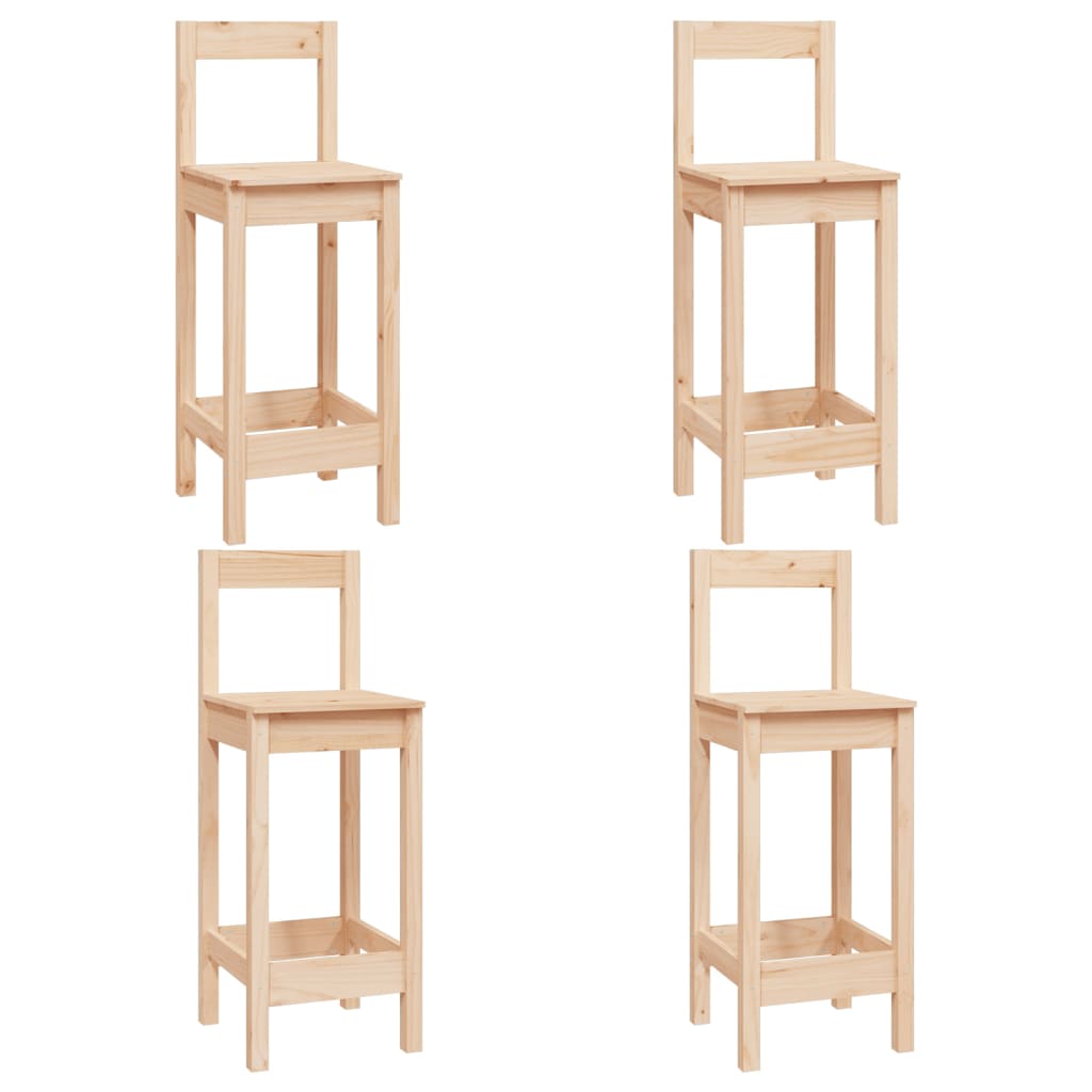 5-piece bar set made of solid pine