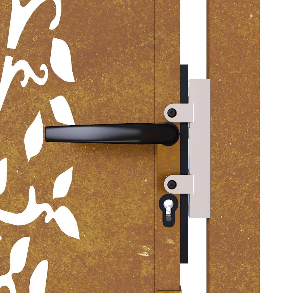 Gartentor 105x155 cm Cortenstahl Baum-Design