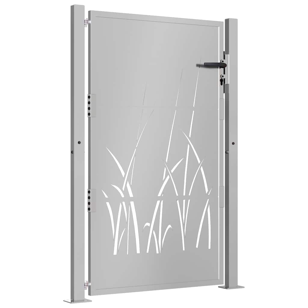 Gartentor 105x130 cm Cortenstahl Gras-Design