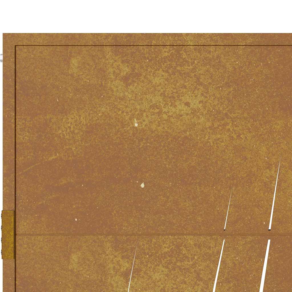 Gartentor 105x130 cm Cortenstahl Gras-Design