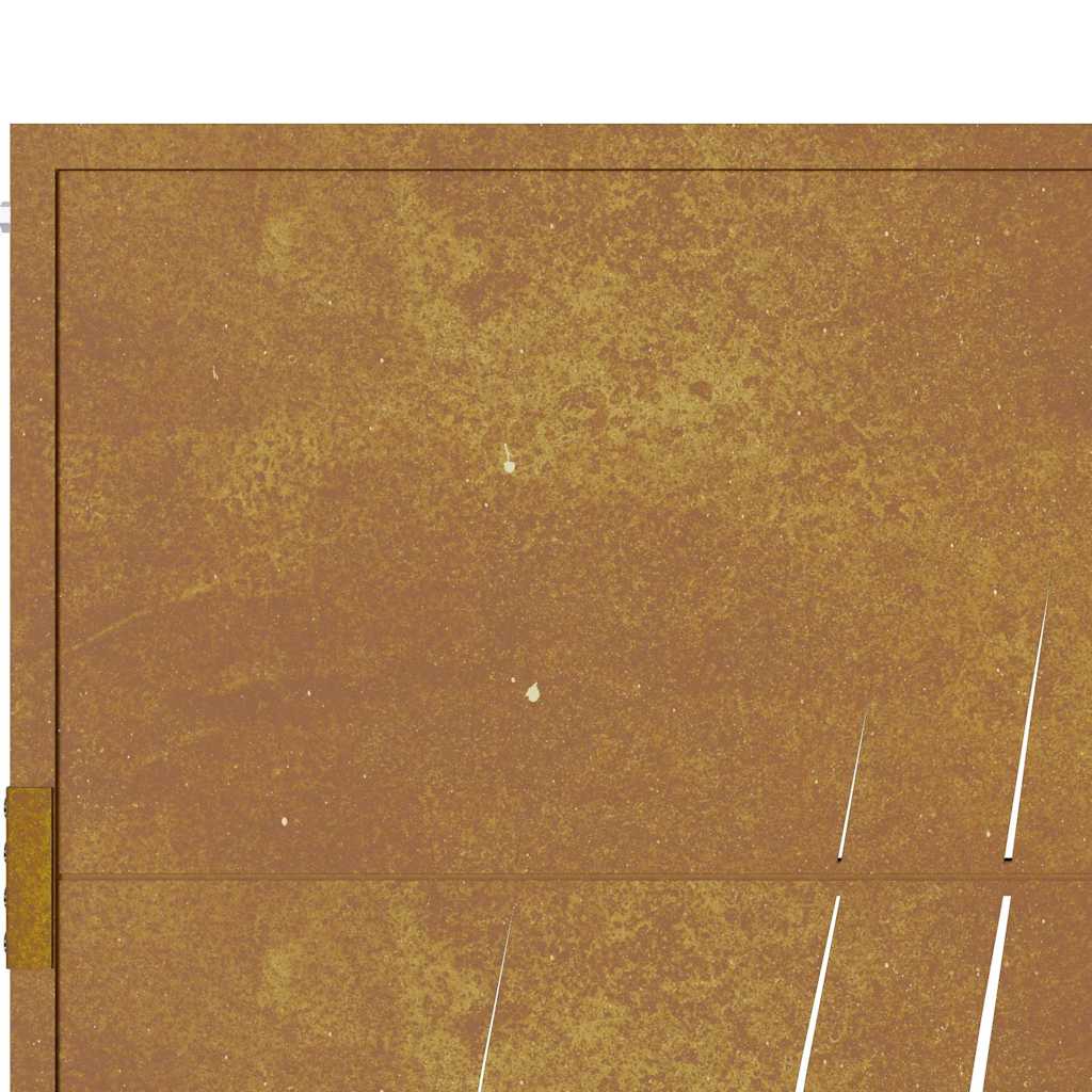 Gartentor 105x155 cm Cortenstahl Gras-Design