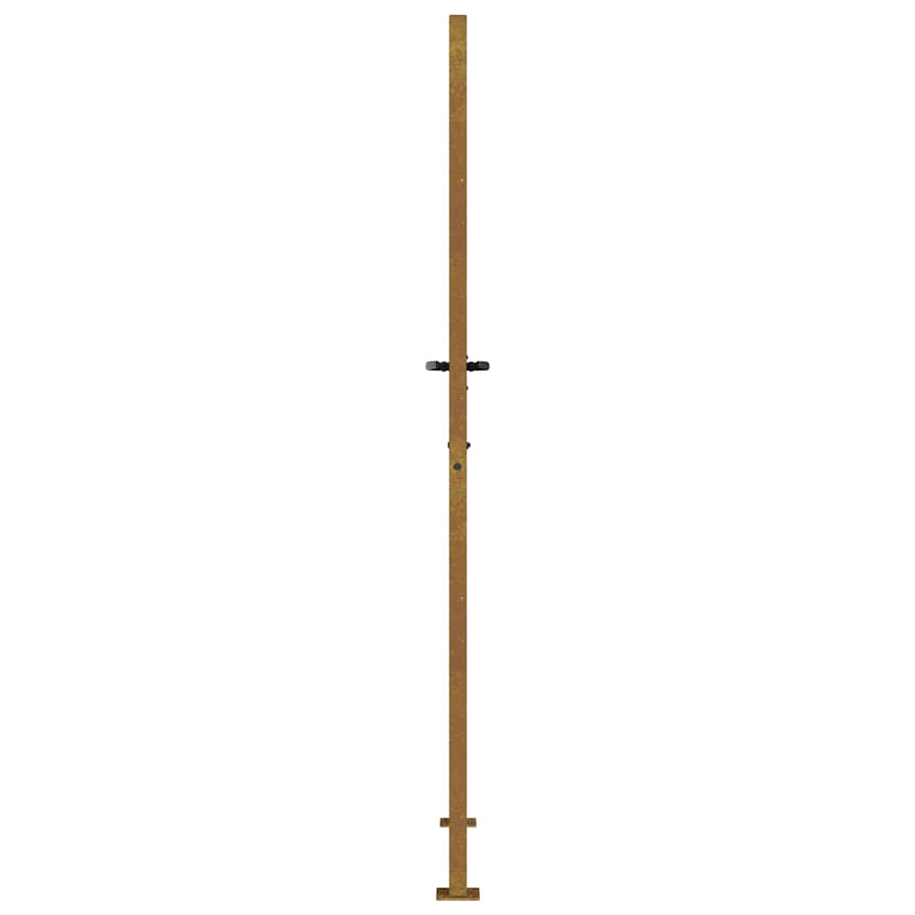 Gartentor 105x180 cm Cortenstahl Gras-Design