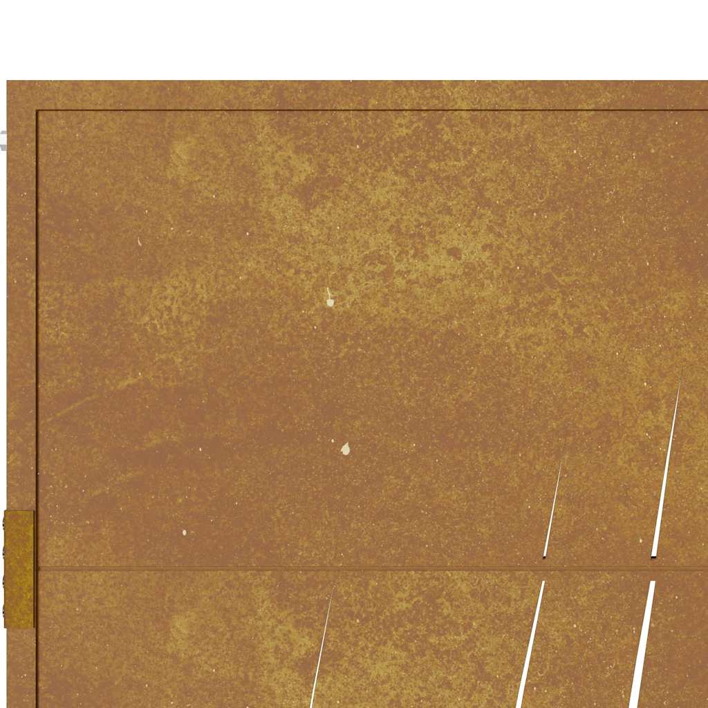 Gartentor 105x180 cm Cortenstahl Gras-Design