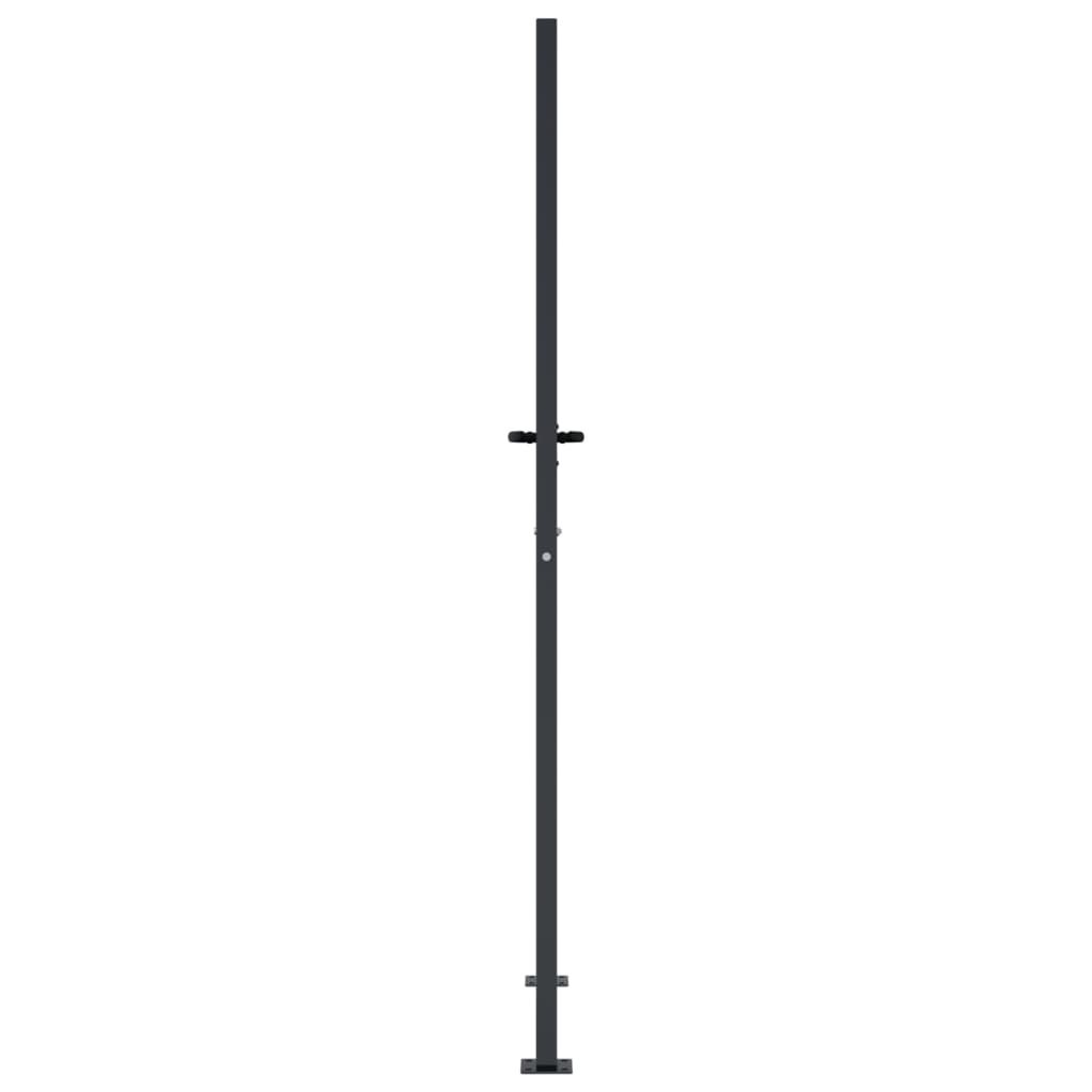Gartentor Anthrazit 105x180 cm Stahl Bambus-Design