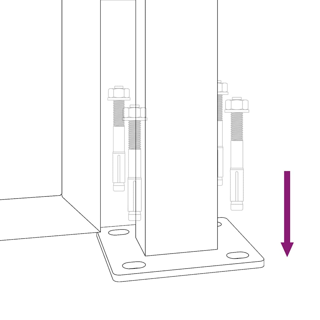 Gartentor 105x130 cm Cortenstahl Bambus-Design