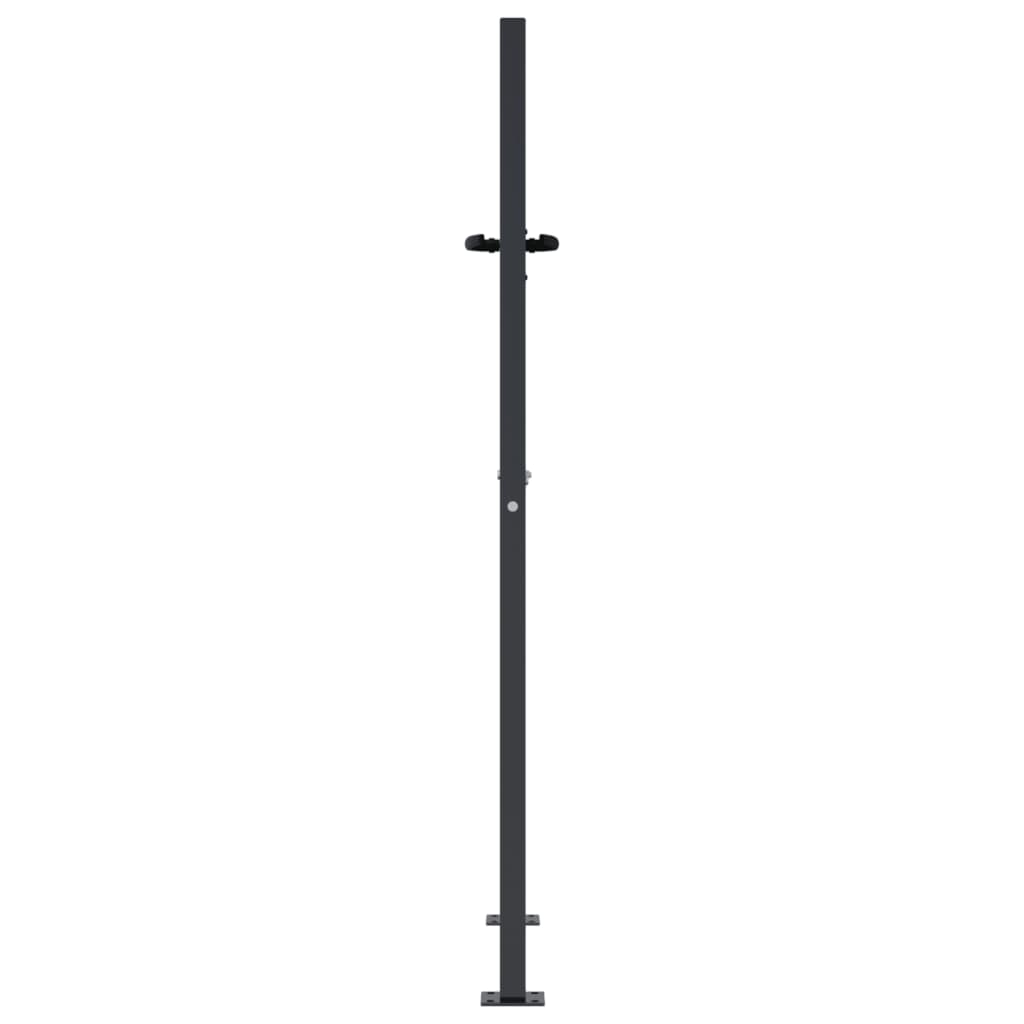 Gartentor Anthrazit 105x155 cm Stahl Quadratisches Design
