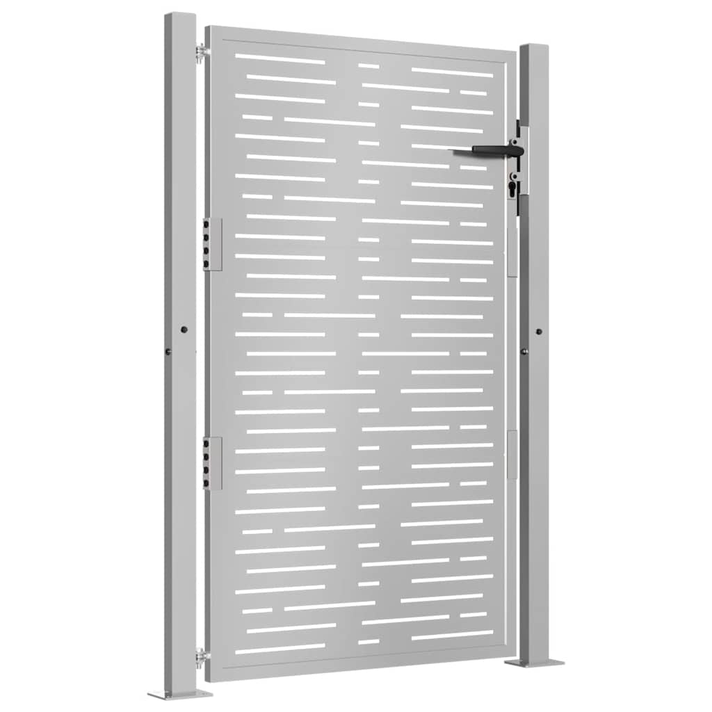 Gartentor 105x130 cm Cortenstahl Quadratisches Design