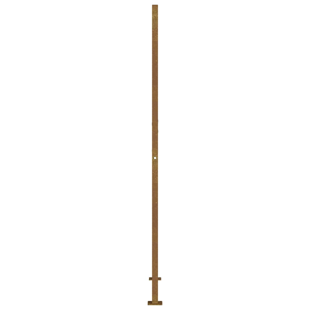Gartentor 105x205 cm Cortenstahl Quadratisches Design