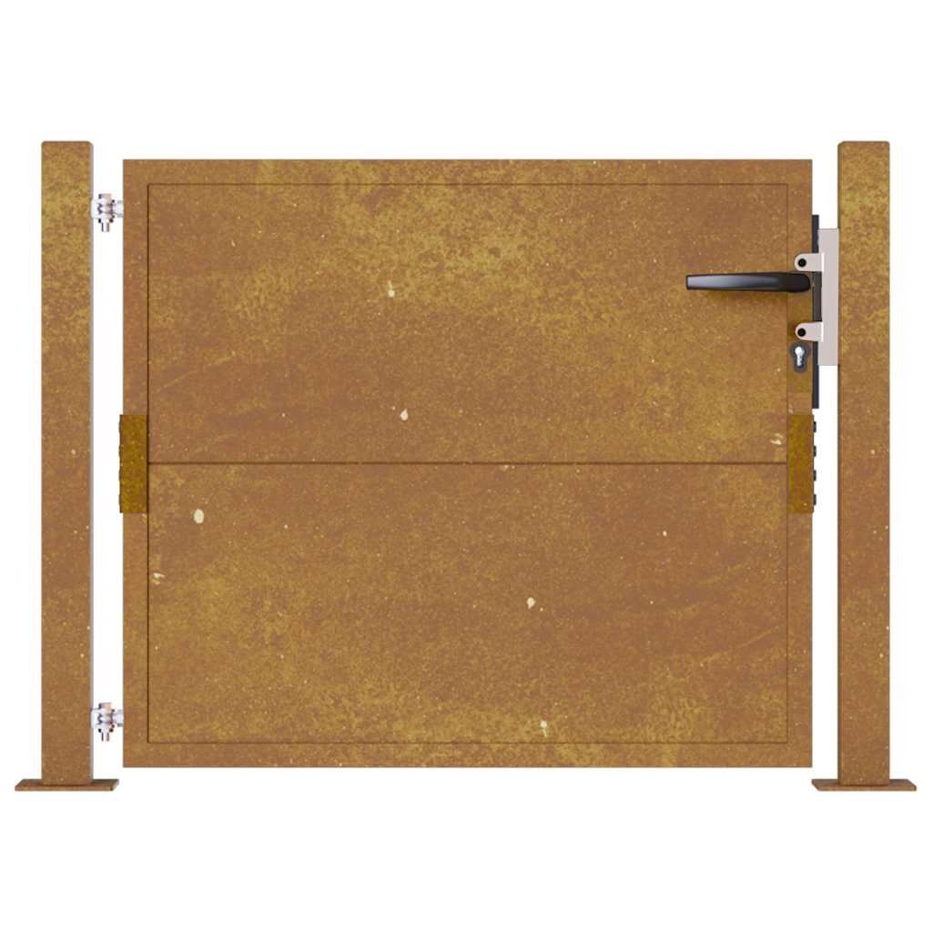 Gartentor 105x105 cm Cortenstahl