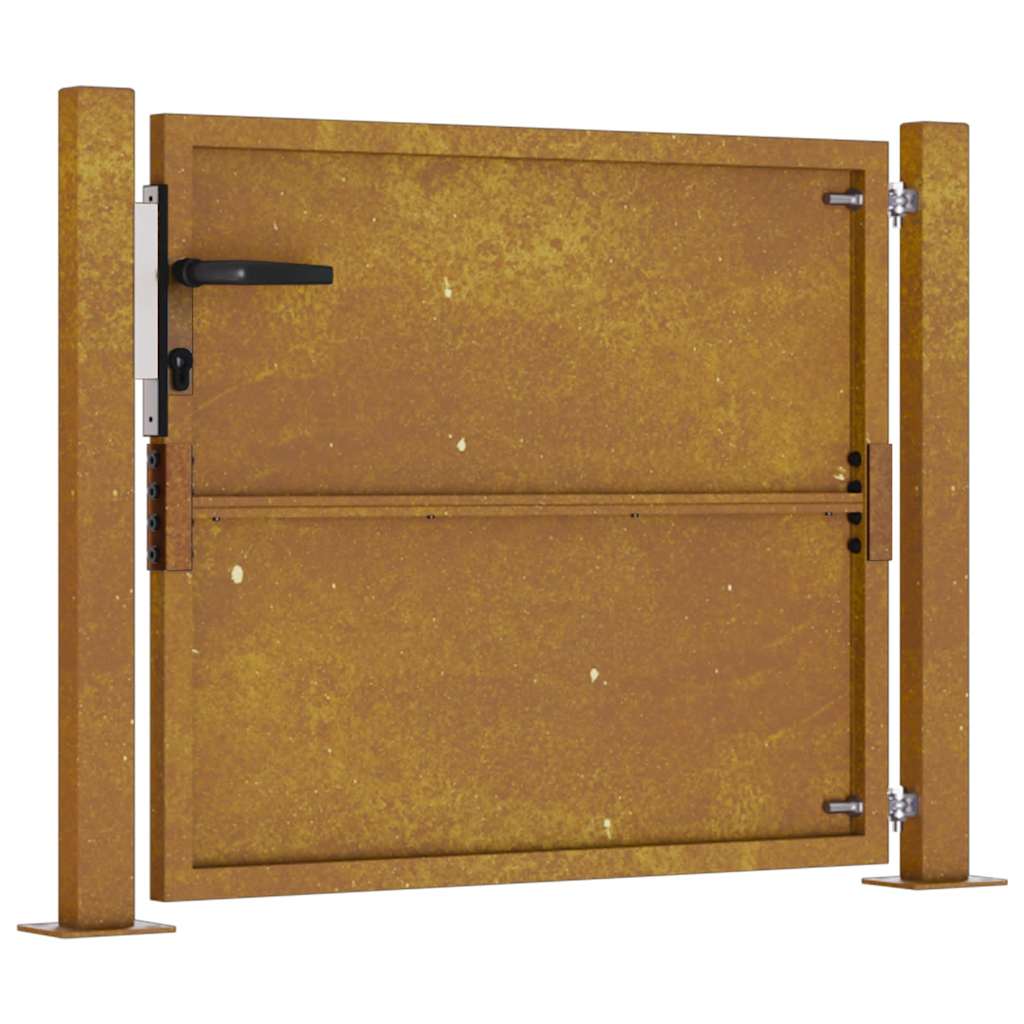 Gartentor 105x105 cm Cortenstahl