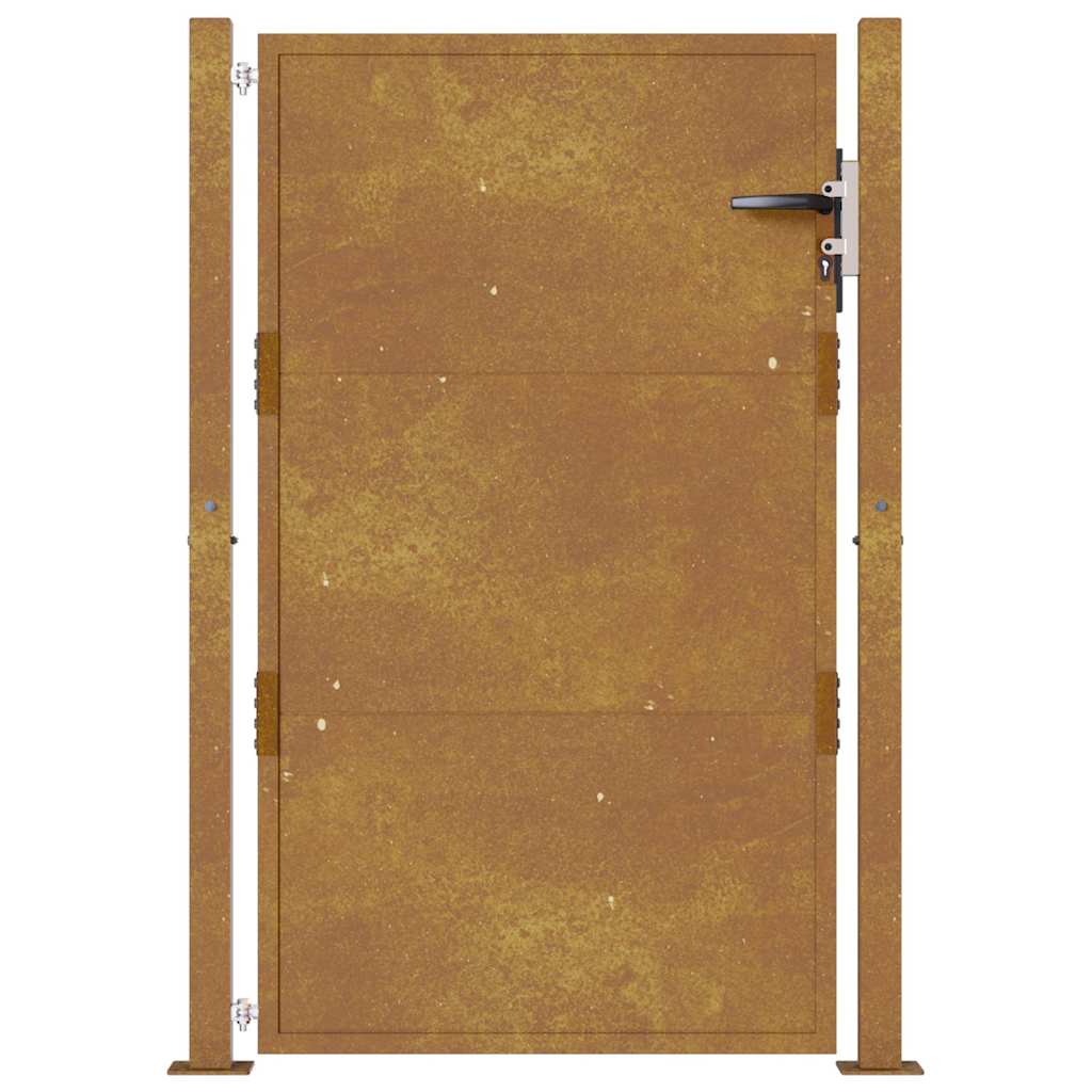 Gartentor 105x155 cm Cortenstahl