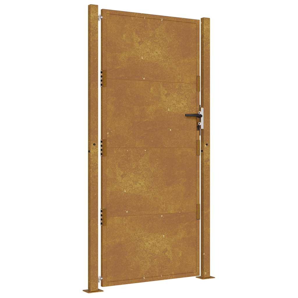 Gartentor 105x205 cm Cortenstahl