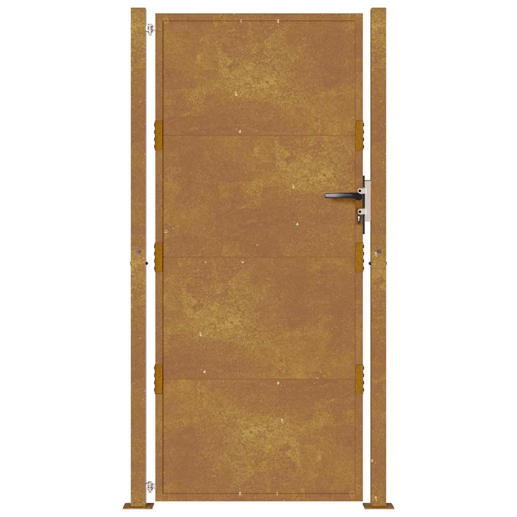 Gartentor 105x205 cm Cortenstahl
