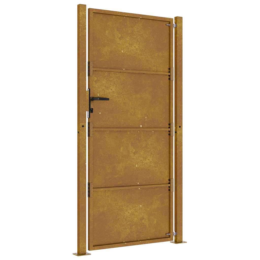 Gartentor 105x205 cm Cortenstahl