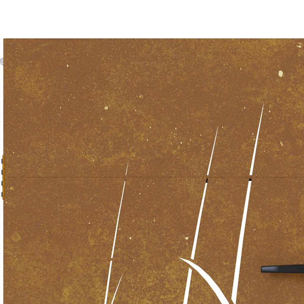 Garden gate 105x130 cm Corten steel grass design