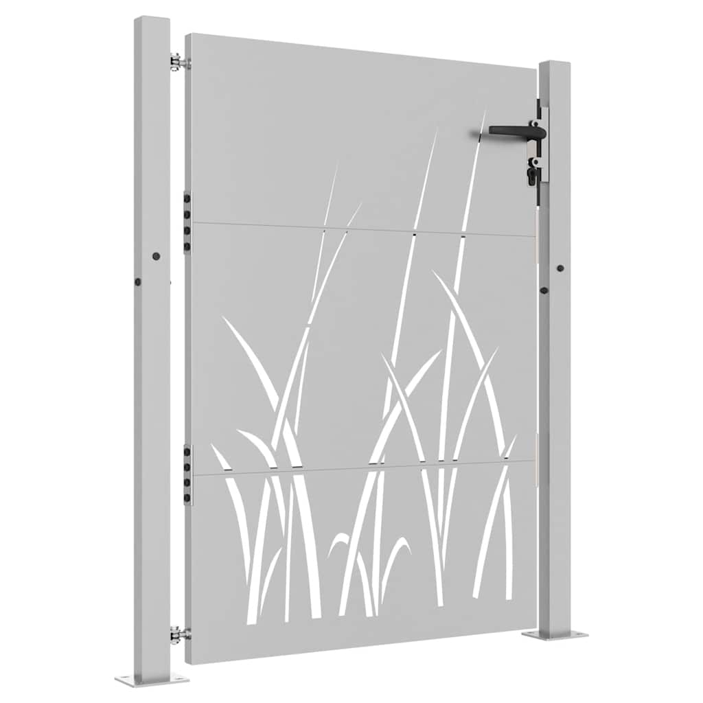 Gartentor 105x155 cm Cortenstahl Gras-Design