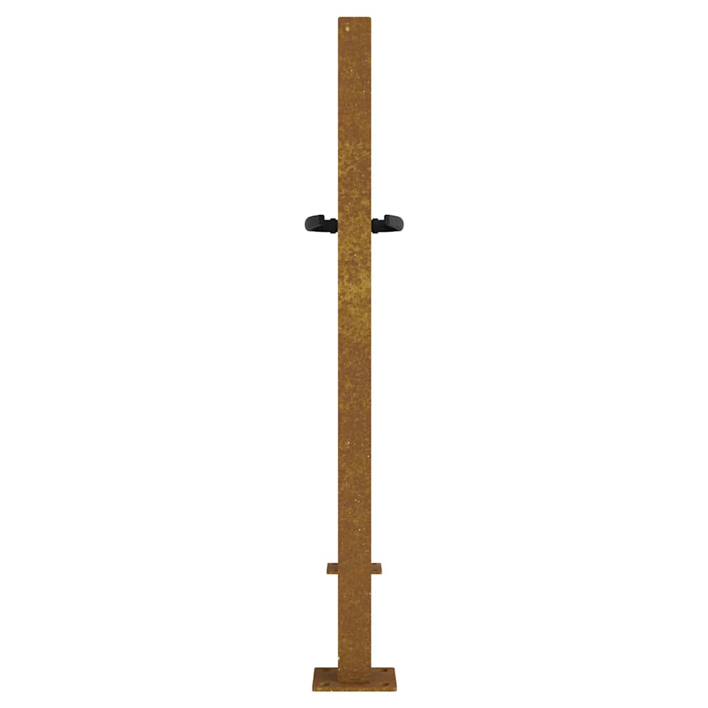 Gartentor 105x80 cm Cortenstahl Bambus-Design