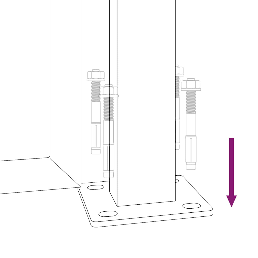 Gartentor 105x80 cm Cortenstahl Bambus-Design