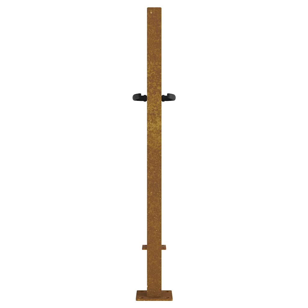 Garden gate 105x105 cm Corten steel bamboo design