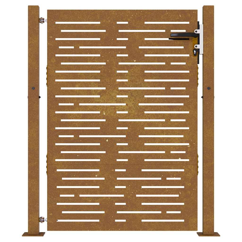 Gartentor 105x155 cm Cortenstahl Bambus-Design