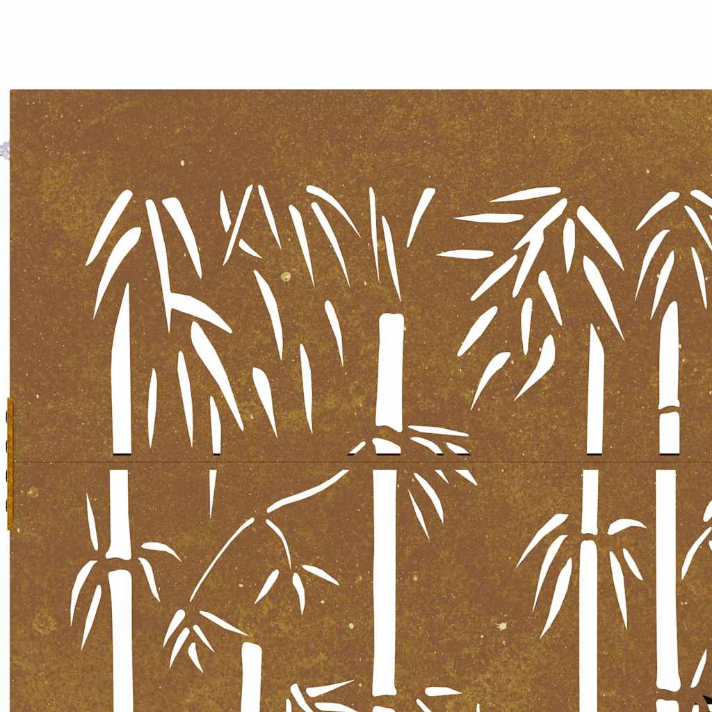 Gartentor 105x180 cm Cortenstahl Bambus-Design